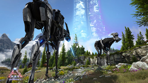 《方舟：生存进化》曝光新DLC创世飞船地图和四大生物群落