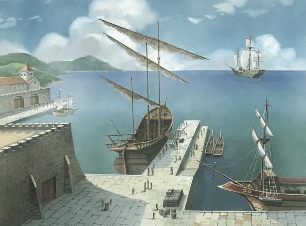 大航海时代4原画图片