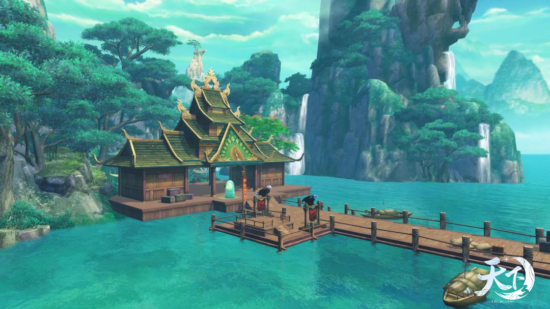 丹墨书香，碧水清和《天下3》邀你体验新版本全新地图