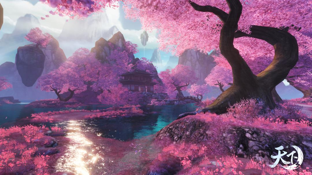丹墨书香，碧水清和《天下3》邀你体验新版本全新地图
