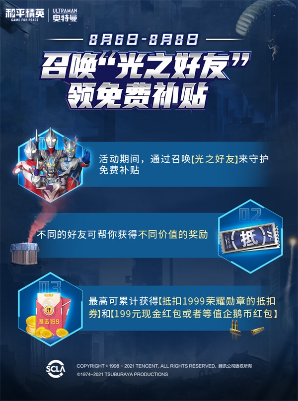 《和平精英》奥特英雄联动套装闪亮登场，多重福利惊喜来袭！
