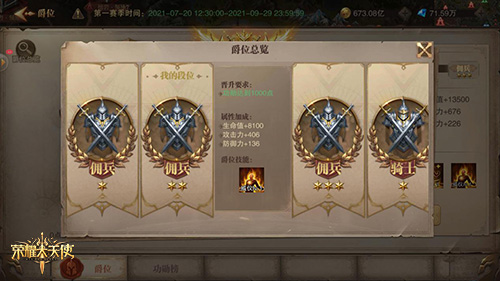 一周精选《荣耀大天使》新玩法揭秘：远征爵位上线