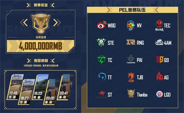 精英，天生一队！《和平精英》PEL?S4总决赛暨四排节盛典今日开幕