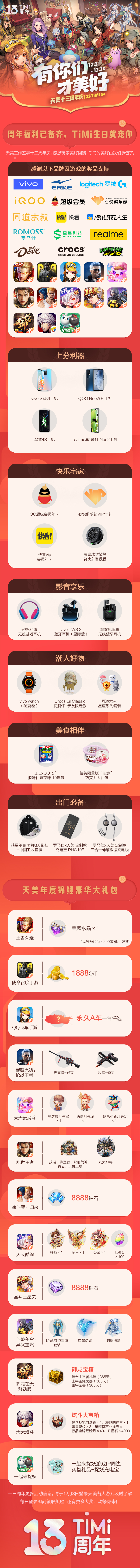 【TiMi周年庆】周年福利已备齐，天选之子就是你