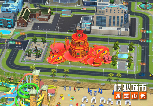 《模拟城市：我是市长》推出新年环游主题建筑插图
