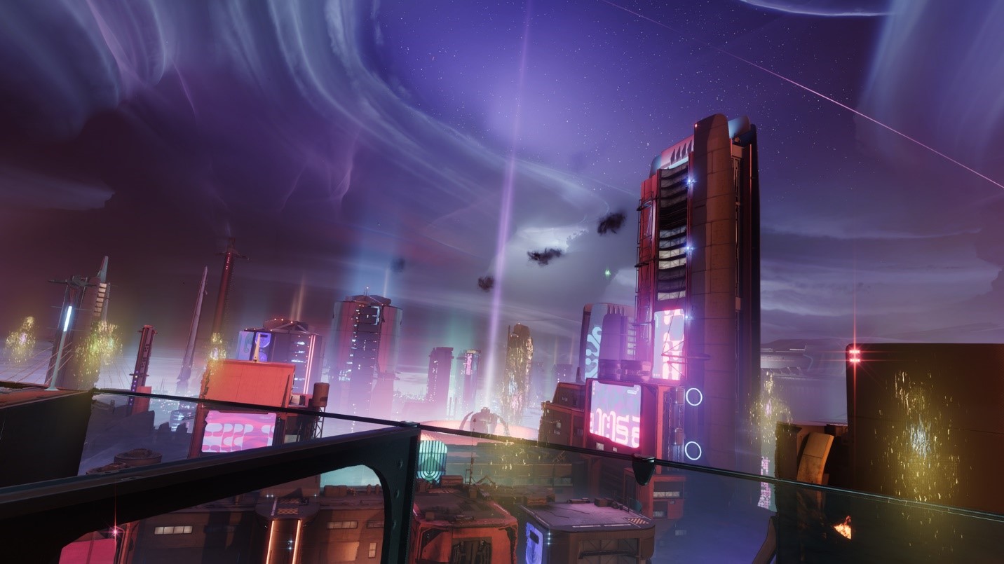在《命运2：光陨之秋》中探索霓虹都市内欧姆那，遇见云端行者插图