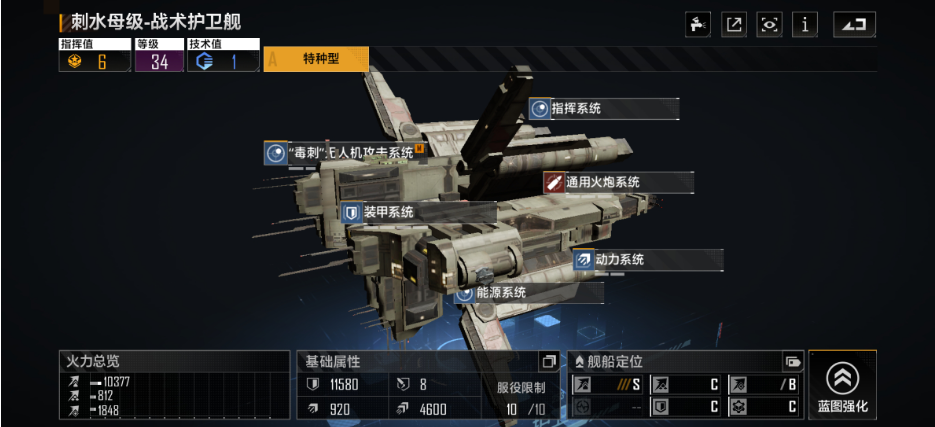 无尽的拉格朗日毒刺水母护卫舰怎么加点 水母护卫舰属性介绍