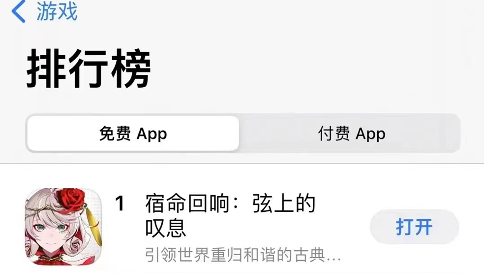 《宿命回响：弦上的叹息》iOS免费榜第一，多平台摘得最热桂冠插图2
