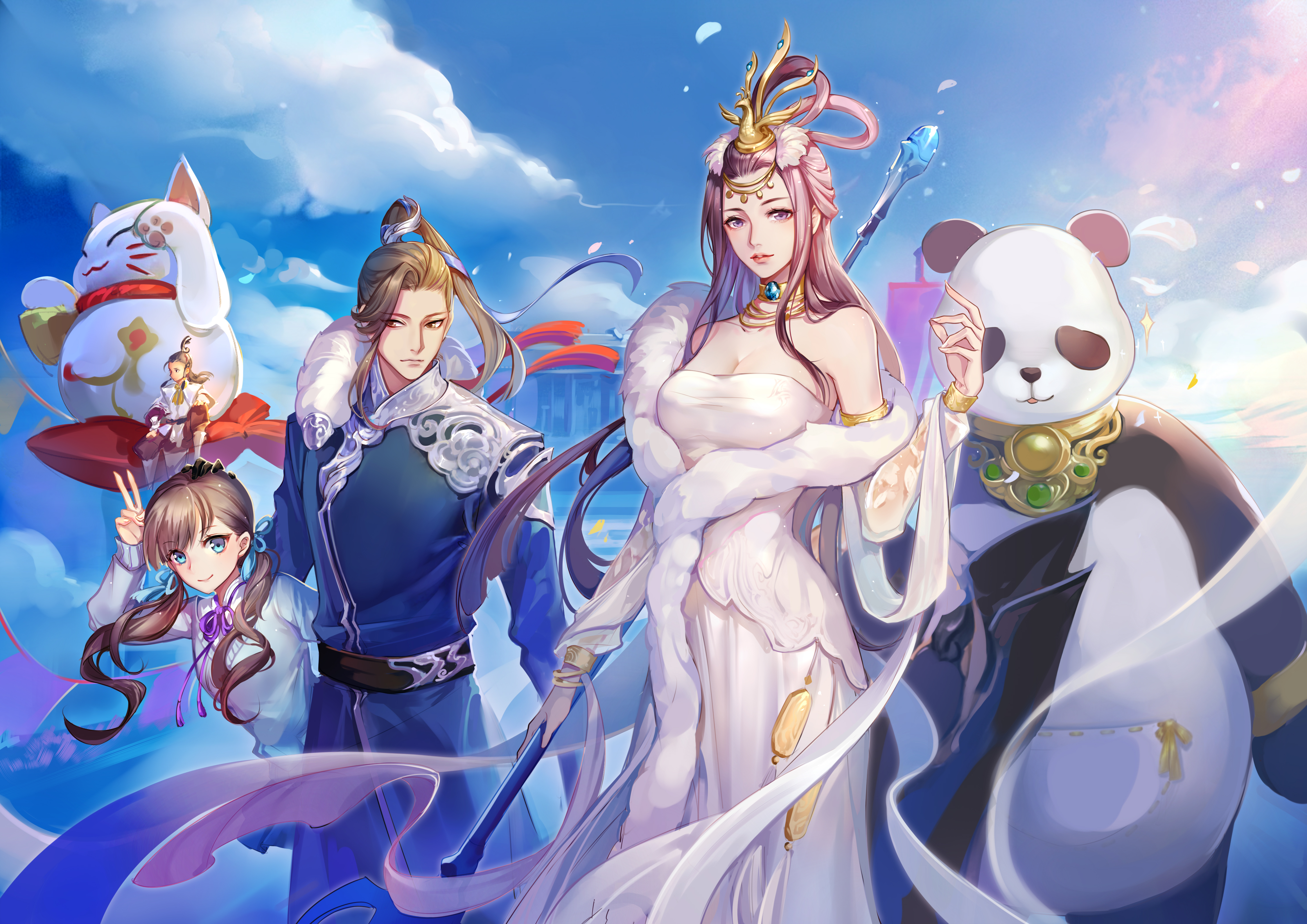 《天下》手游跨区流光城开启，神话双倍掉落陪你跨年