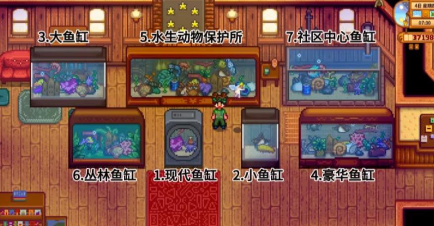 星露谷物语鱼缸有哪些