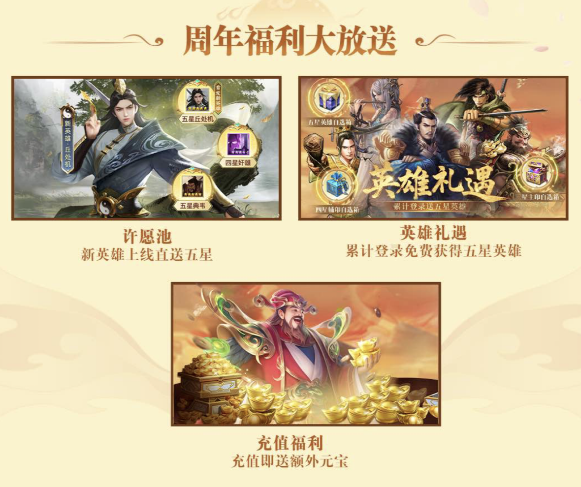 《英雄杀》手游十周年“杀疯了”,庆典版本超多福利来了