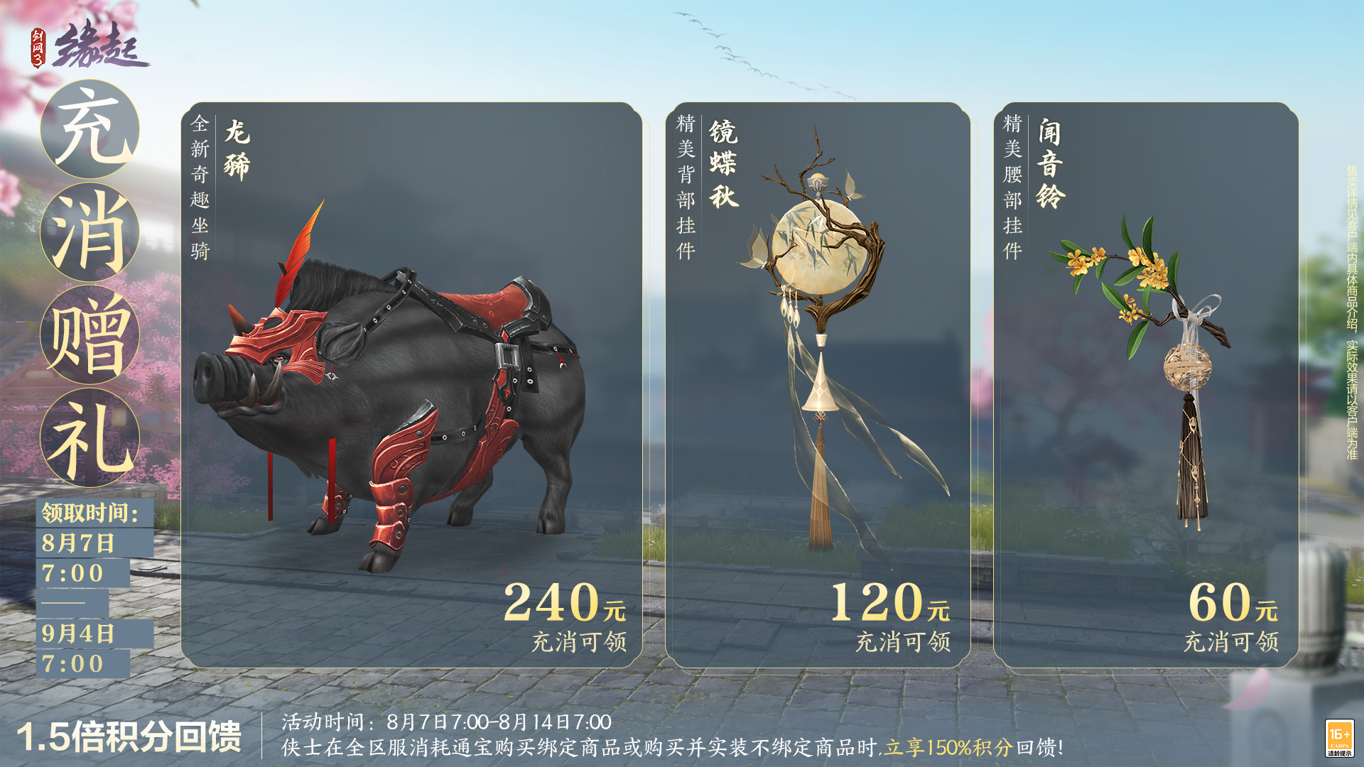 《剑网3缘起》唐风古韵绘新卷,商城新装惊艳登场