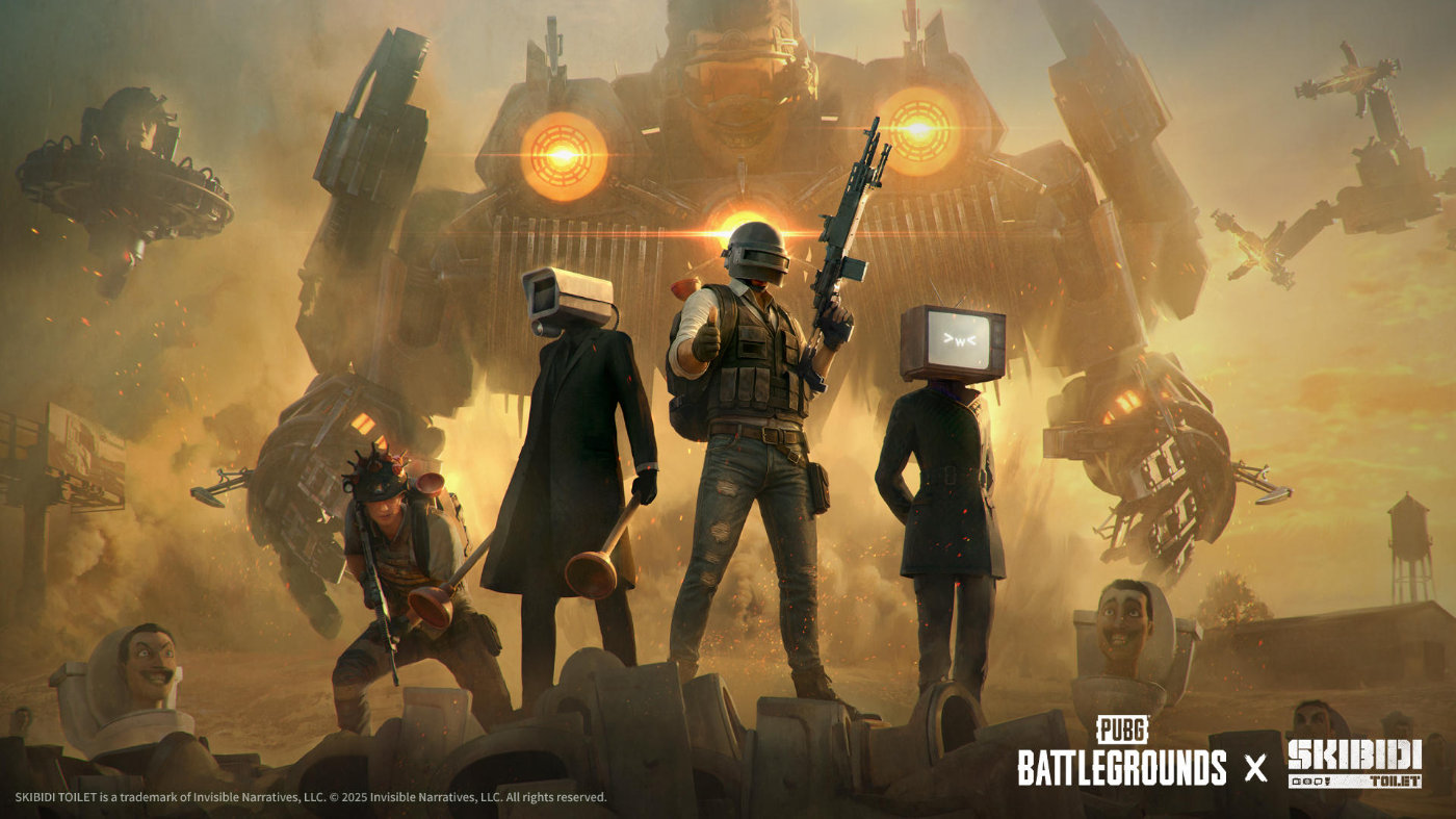 马桶人入侵《PUBG》,勇闯破镜米拉玛