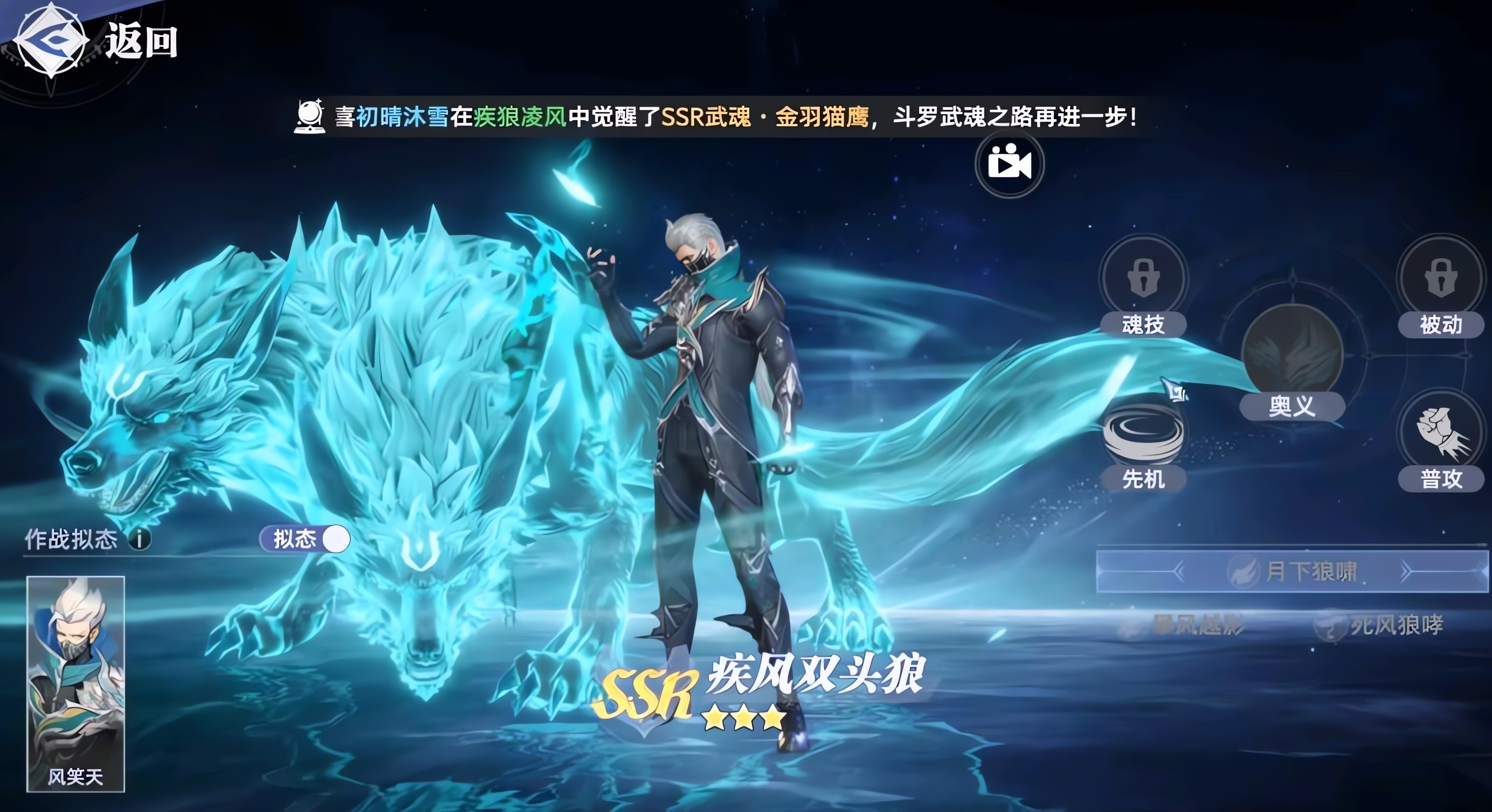 斗罗大陆猎魂世界疾风双头狼技能怎样