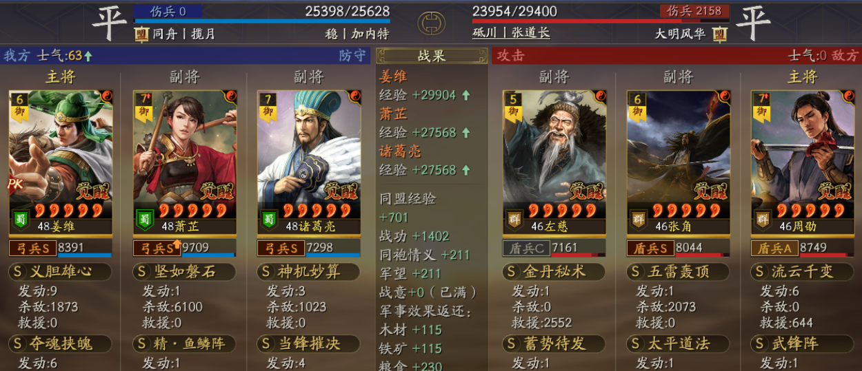 三国志战略版英雄命世姜维该怎么共存