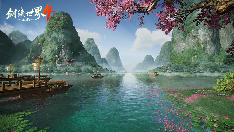 堪比5A景区,西山居《剑侠世界4:无限》唯美国风江湖盛宴