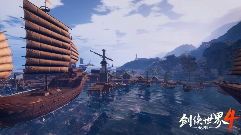 江湖好时光,西山居《剑侠世界4:无限》休闲“摸鱼系统”曝光