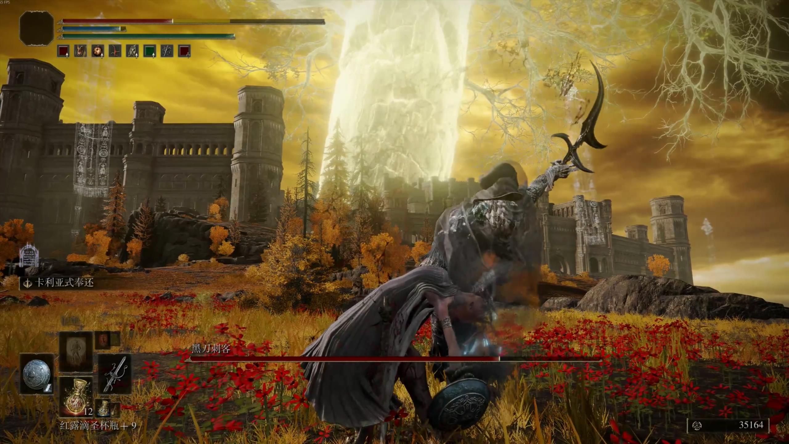 艾尔登法环黑夜君临黑刀刺客怎么弹反