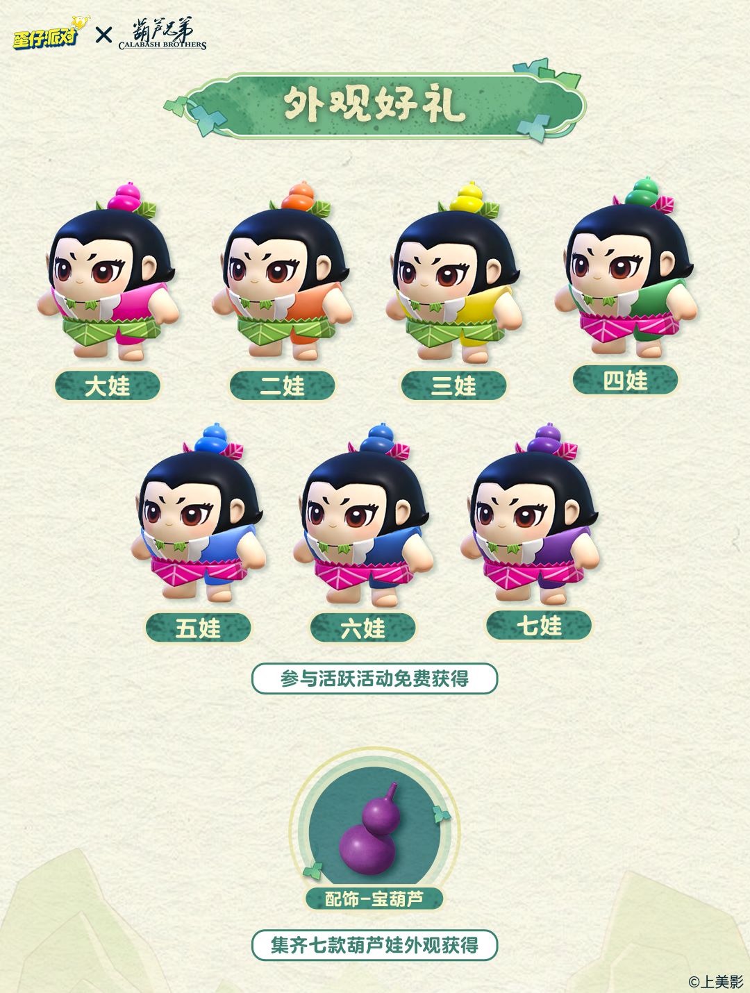 《蛋仔派对》x《葫芦兄弟》联动返场,七娃加入超燃战场 《蛋仔派对》x《葫芦兄弟》联动返场,七娃加入超燃战场