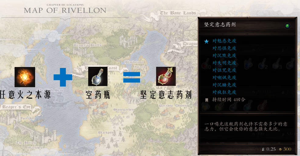 神界原罪2强力药剂的合成配方有哪些