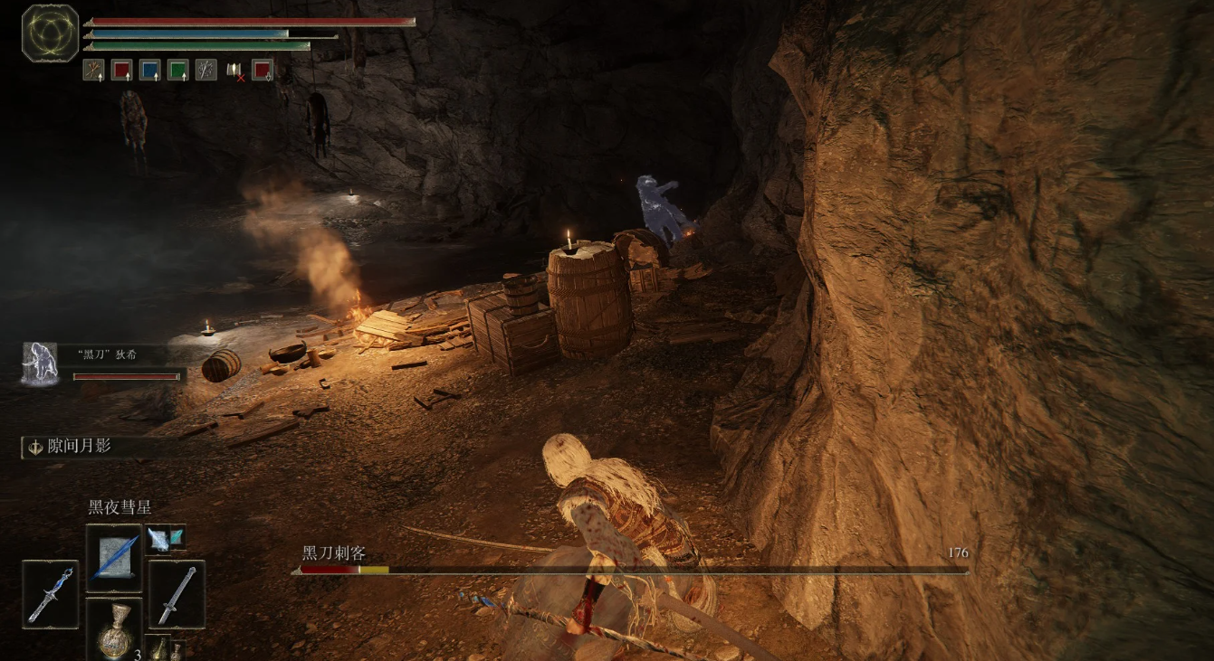 艾尔登法环黑夜君临黑刀刺客怎么弹反