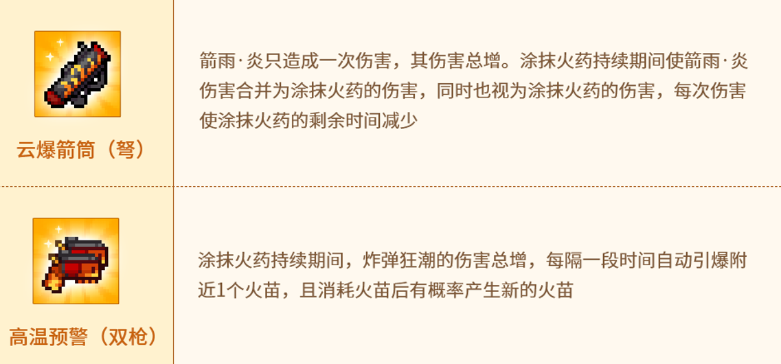 元气骑士前传火焰射手新红武有哪些
