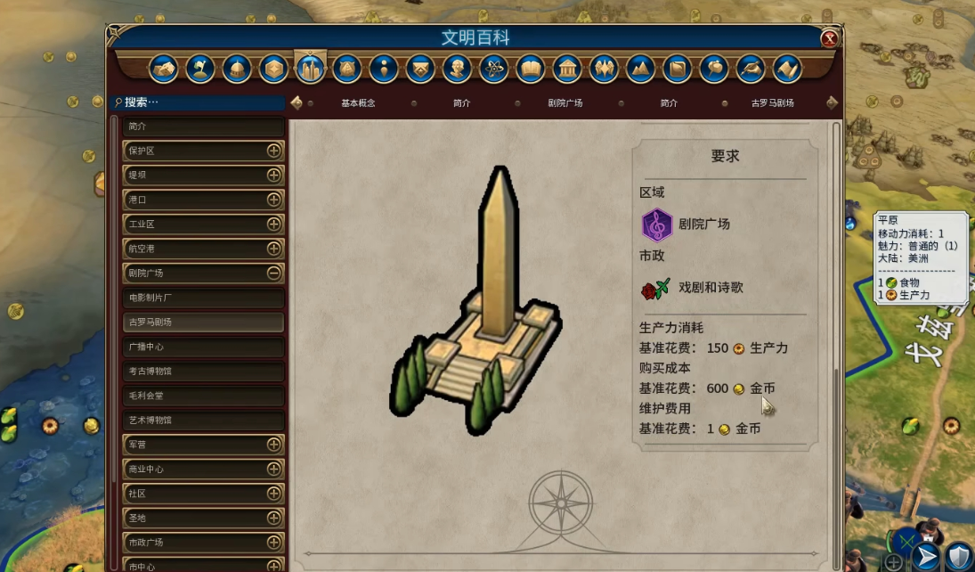 文明6剧院广场有什么特性