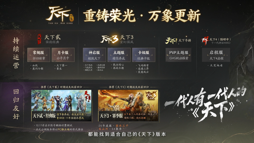 致歉大荒 网易制作人鞠躬道歉,《天下：万象》焕新