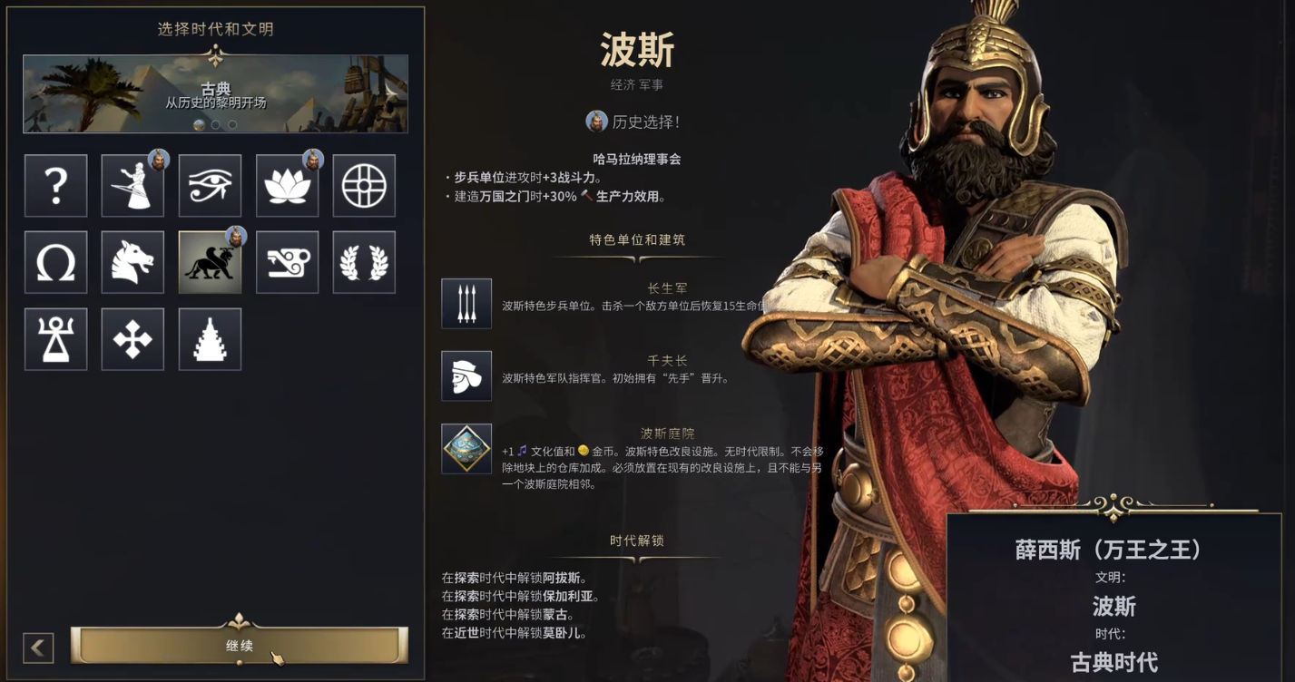 文明7波斯有什么特色