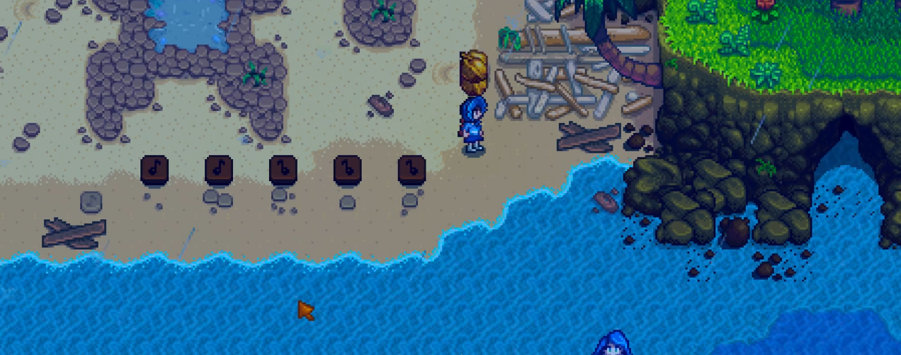 星露谷物语姜岛东南部的金核桃怎么拿