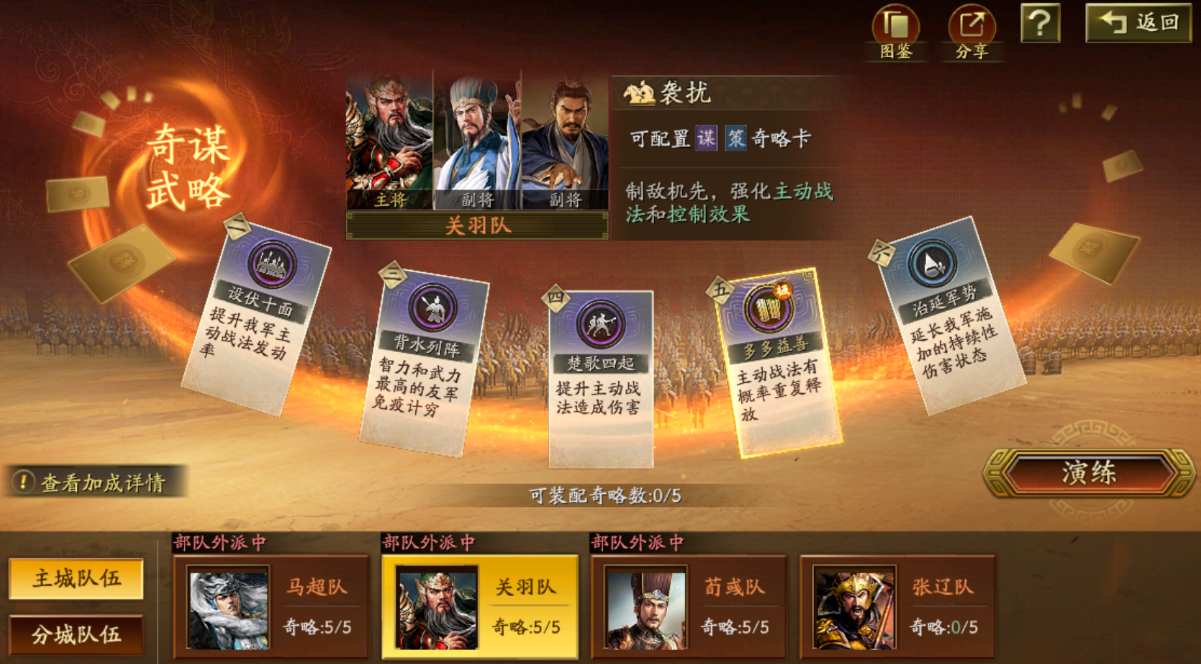 三国志战略版勇谋策类型的奇略有哪些