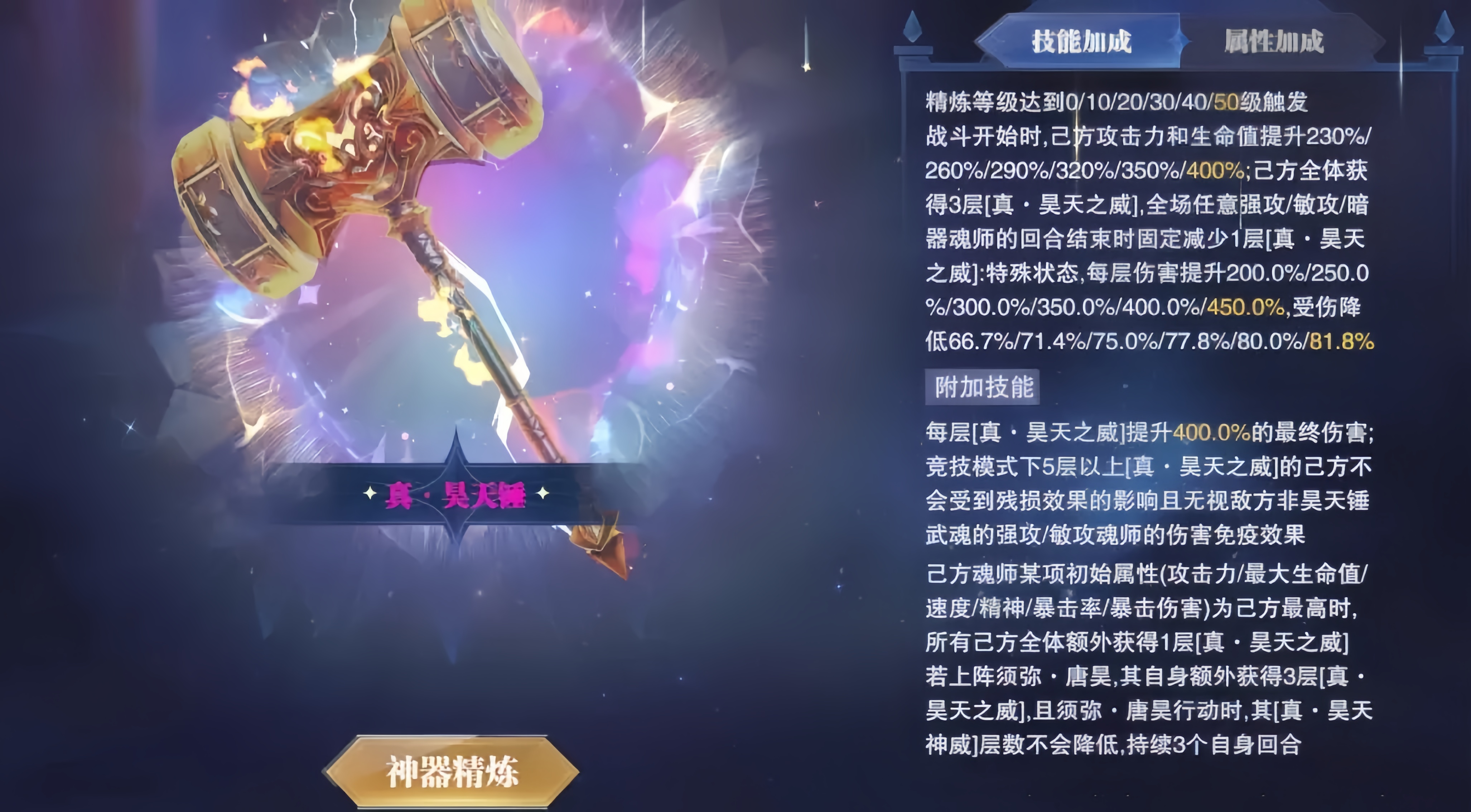 斗罗大陆魂师对决各种昊天锤有何特性