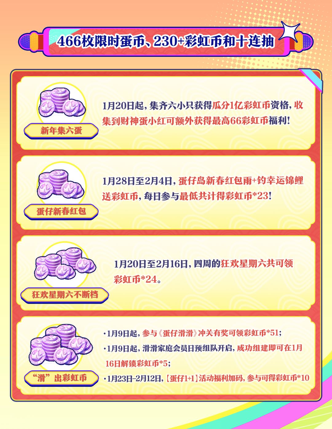 蛋仔岛新春泼天福利来袭,《蛋仔派对》新春福利重磅公布