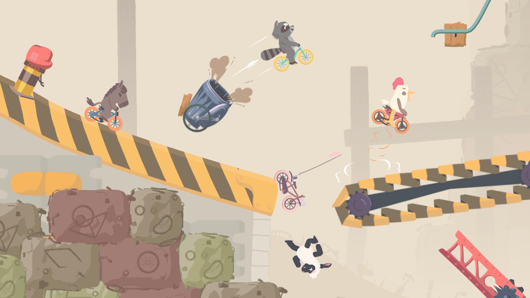 超级羊浣熊测评：和三五好友一起来场特技自行车比赛