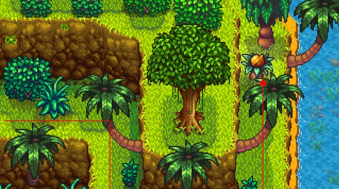 星露谷物语姜岛西部的核桃要如何收集