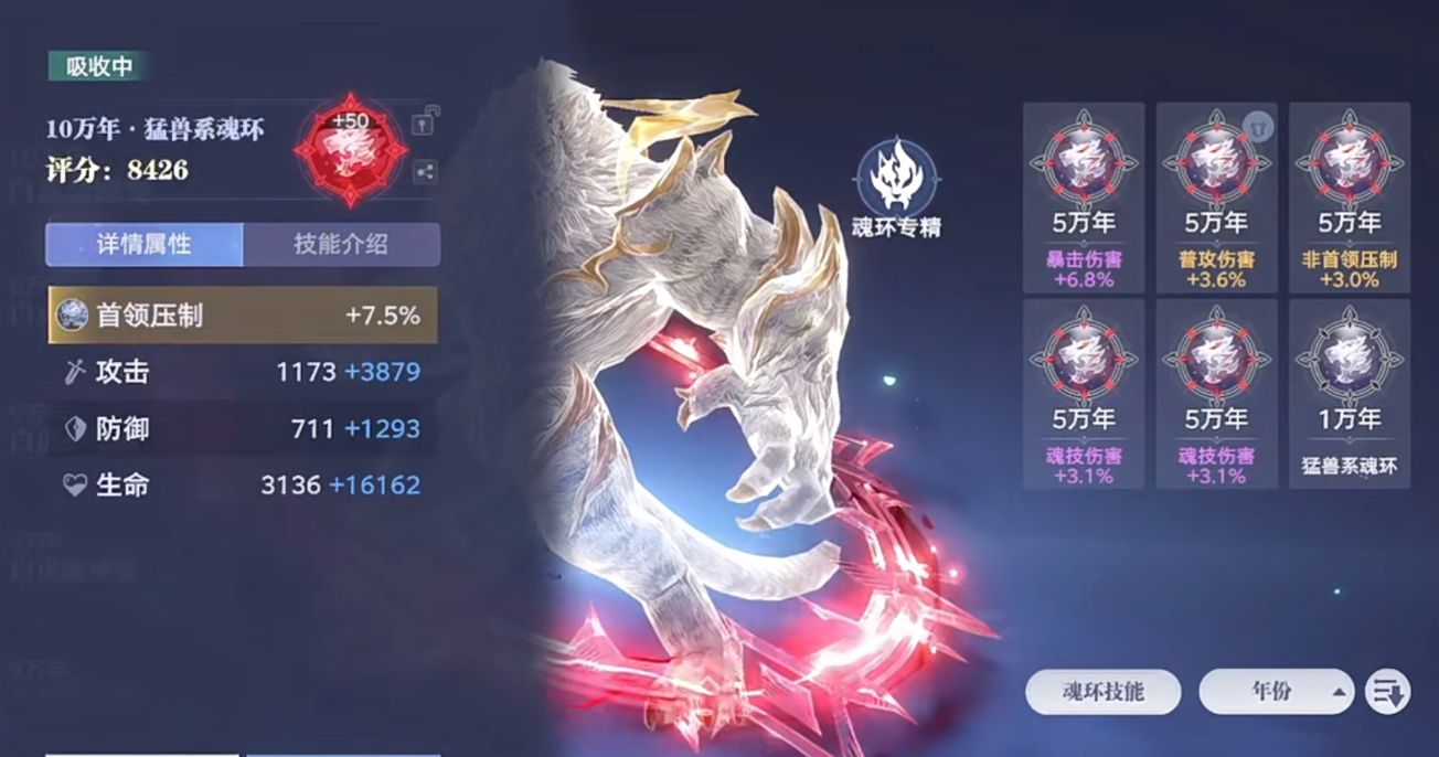 斗罗大陆猎魂世界十万年魂环怎么用