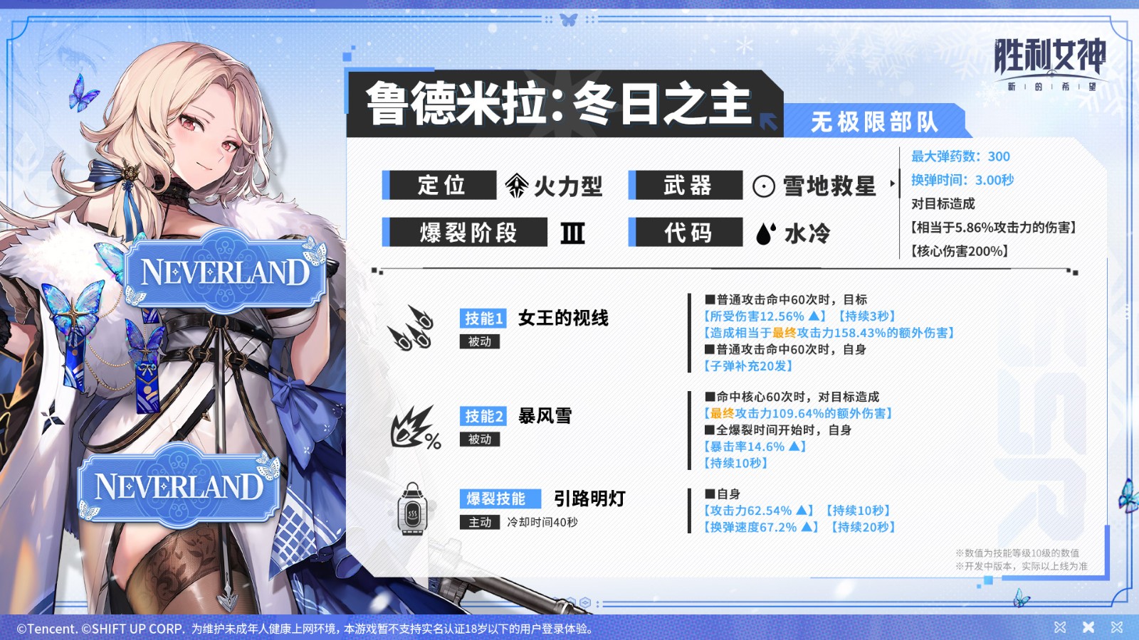 胜利女神鲁德米拉值不值得抽