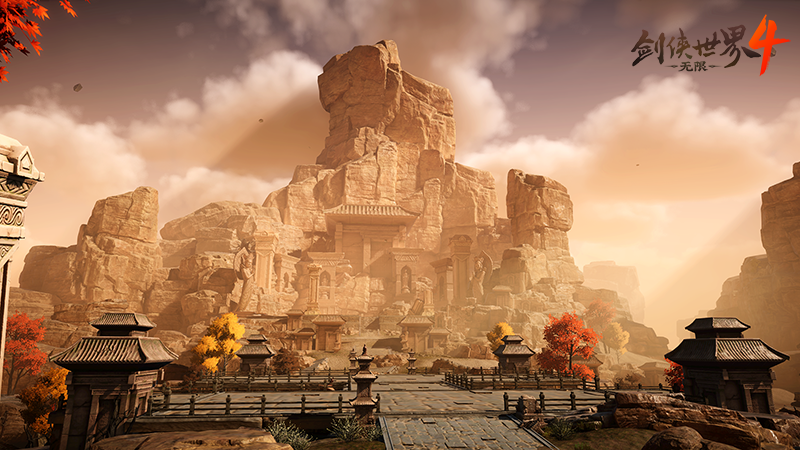 国风雅韵,《剑侠世界4：无限》高度还原东方建筑之美