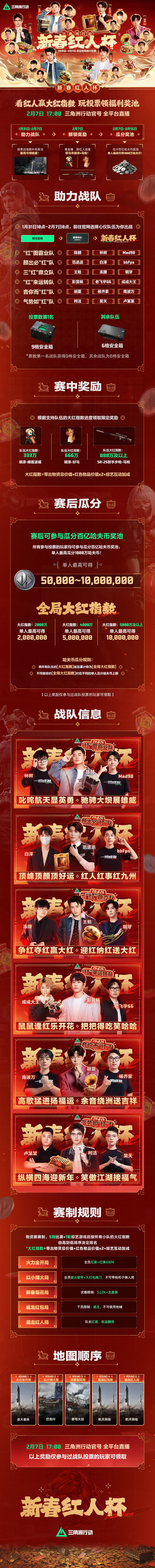 有券有枪有刀皮更有刘涛送六套,《三角洲行动》新春福利活动揭晓