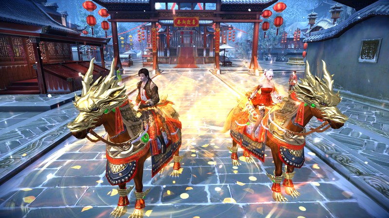 雪落苏城福利加&ldquo;马&rdquo;,《九阴真经3D》新春版本现已上线