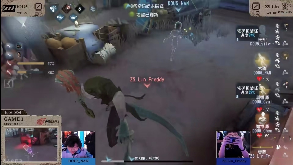 《第五人格》深渊的呼唤IX中国大陆赛区预选赛第一周赛报发布