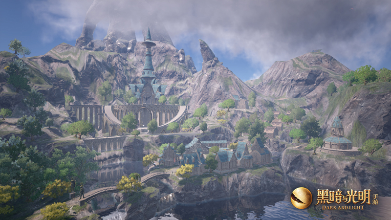 屹立于魔法大陆之上的精美建筑黑暗与光明手游三大主城曝光